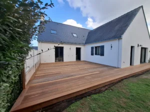 Terrasse en Ipé Chelet Bois posée par Bois et Design sur la Presqu'île Guérandaise