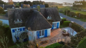 Terrasse Chelet Bois en Curmaru posée par Salvaterra sur la presqu'ile guerandaise